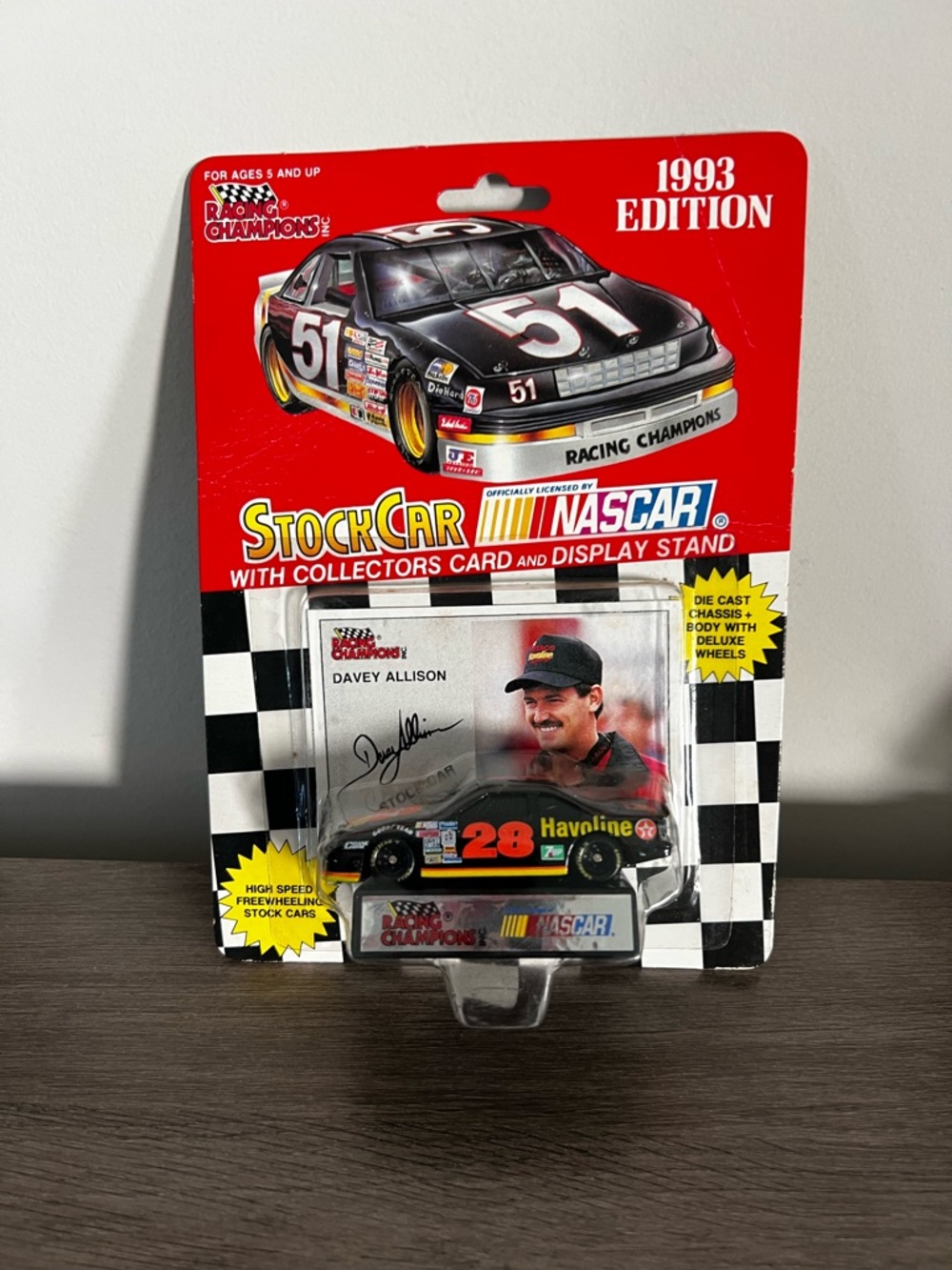 1993 Racing Champions NASCAR Davey Allison #28 Stock Car 1:64 Die-Cast